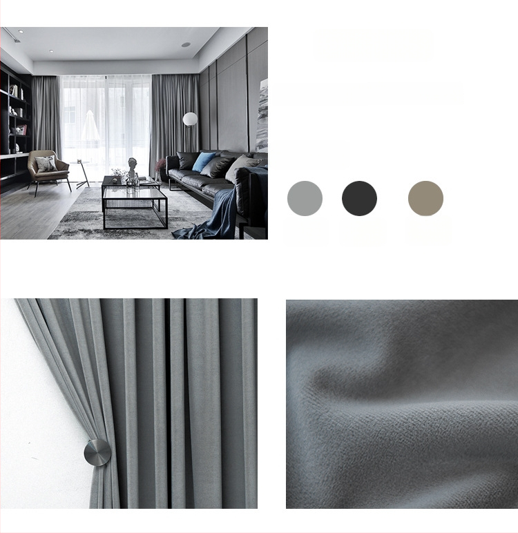 Zamatový záves s čipkou do obývačky, polyesterový materiál, polotienenie 40–70%