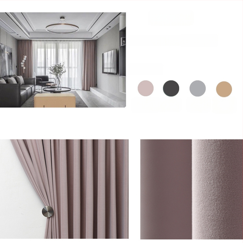 Zamatový záves s čipkou do obývačky, polyesterový materiál, polotienenie 40–70%