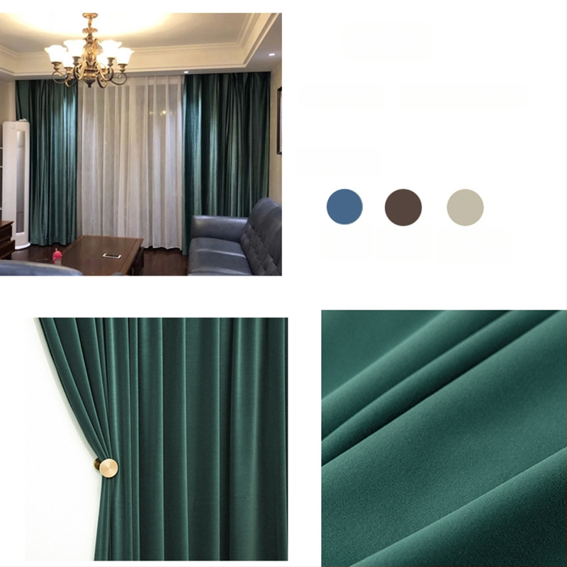 Zamatový záves s čipkou do obývačky, polyesterový materiál, polotienenie 40–70%