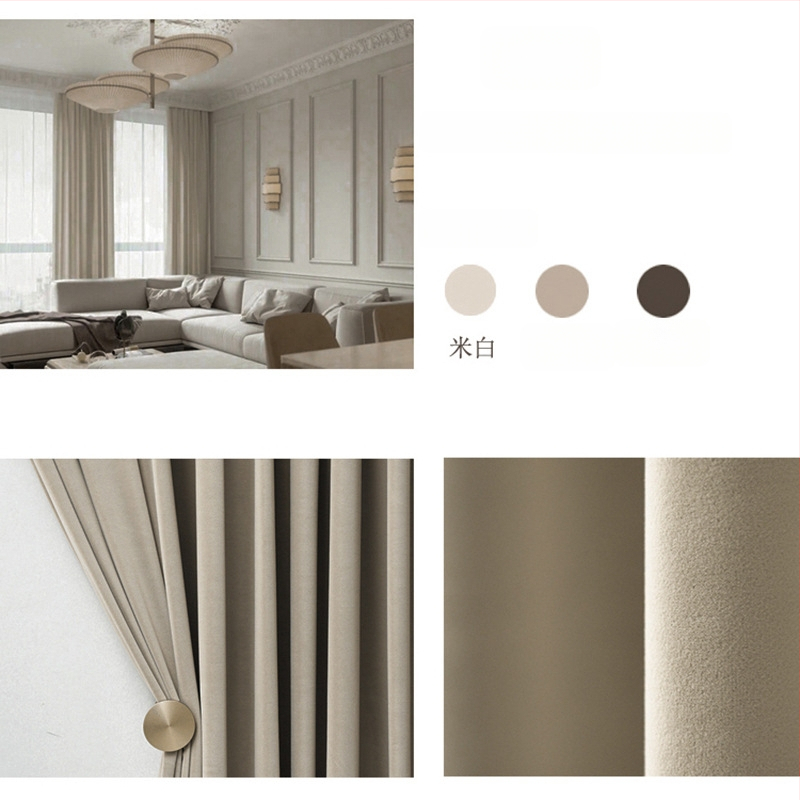 Zamatový záves s čipkou do obývačky, polyesterový materiál, polotienenie 40–70%