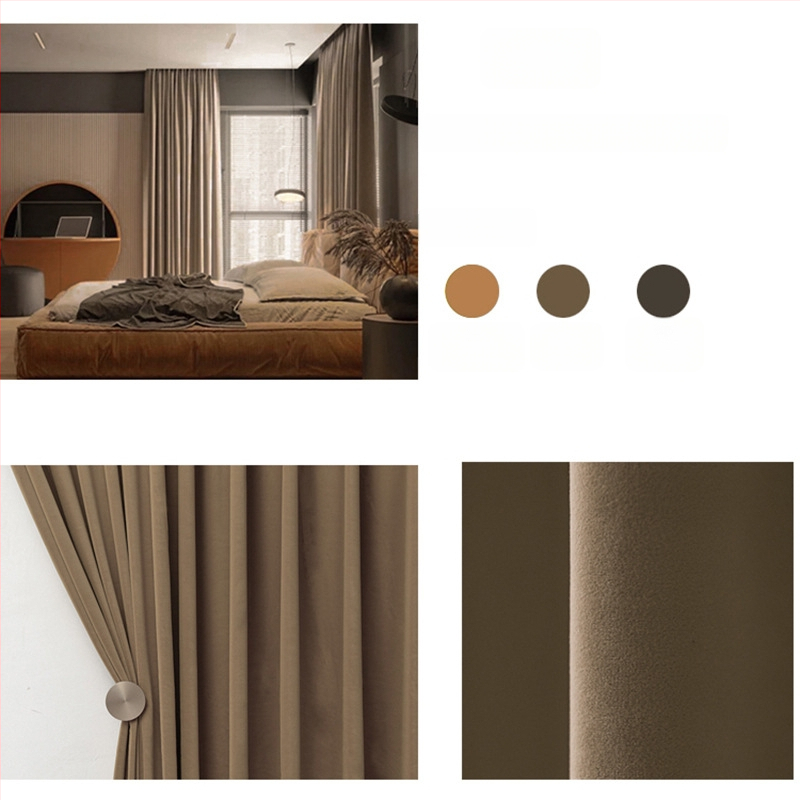 Zamatový záves s čipkou do obývačky, polyesterový materiál, polotienenie 40–70%