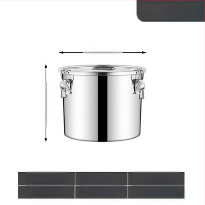 Kontajner na skladovanie ryže so zámkom proti hmyzu a vlhkosti, 304 nerezová oceľ, potravinárska kvalita