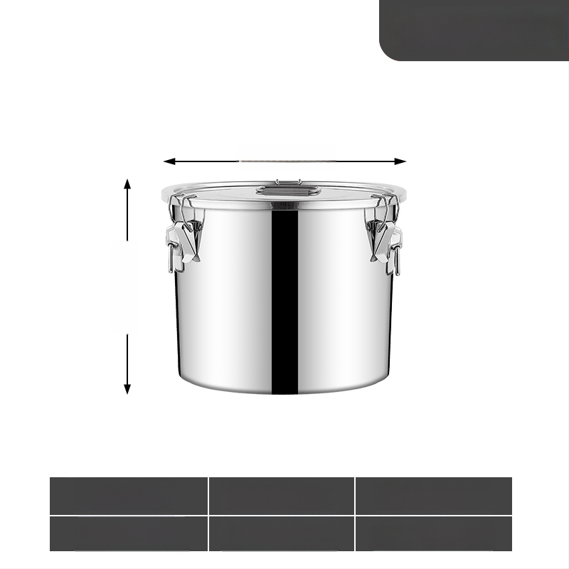 Kontajner na skladovanie ryže so zámkom proti hmyzu a vlhkosti, 304 nerezová oceľ, potravinárska kvalita