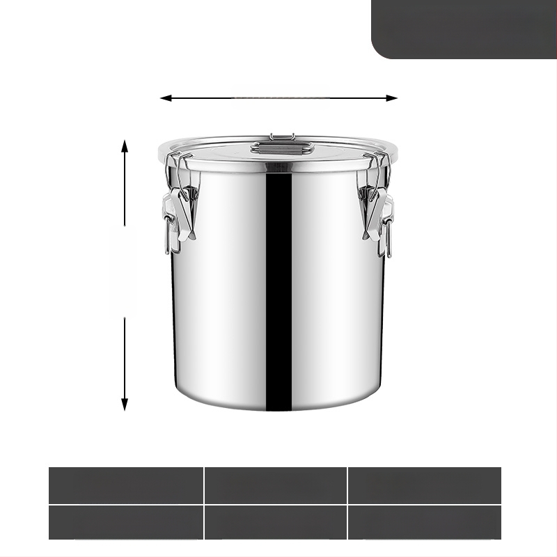 Kontajner na skladovanie ryže so zámkom proti hmyzu a vlhkosti, 304 nerezová oceľ, potravinárska kvalita