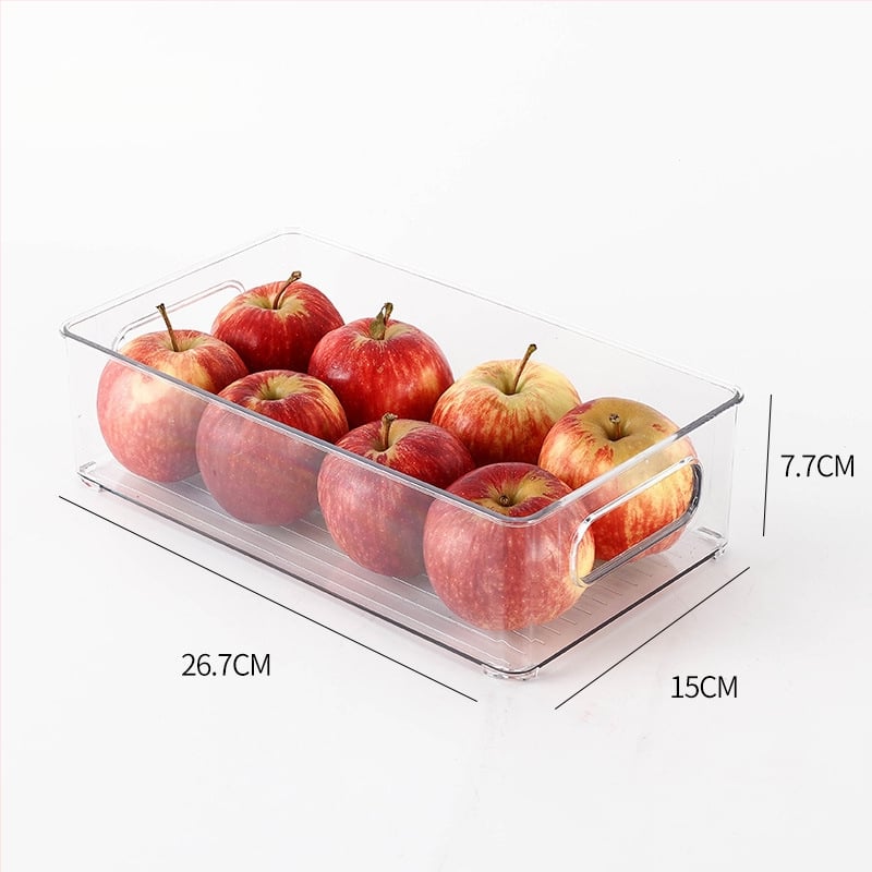 Box na skladovanie v chladničke pre ovocie a zeleninu, potravinársky plast, jednoduchý štýl, kuchynský organizér