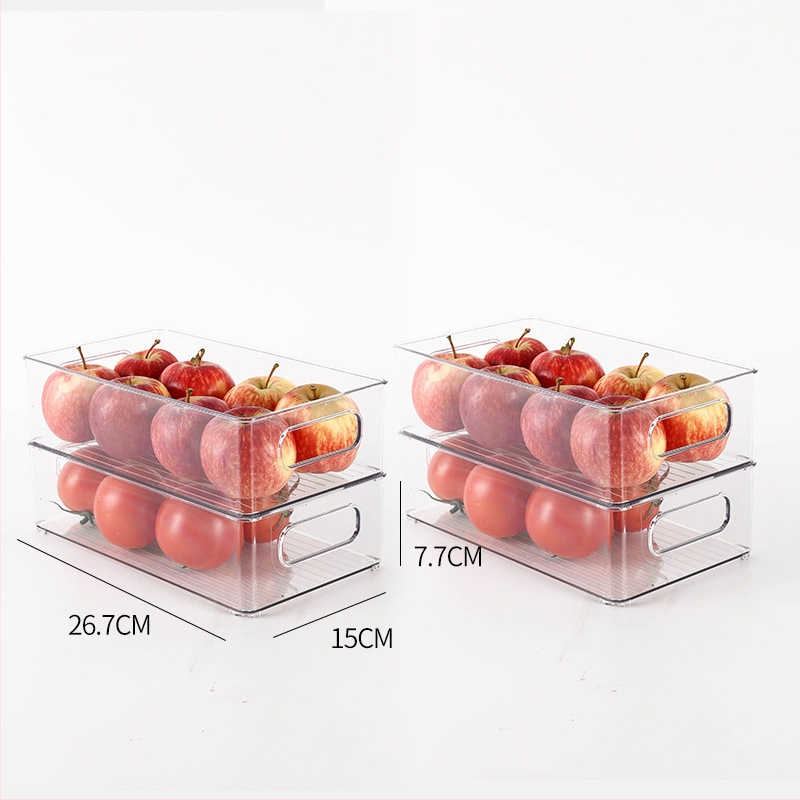 Box na skladovanie v chladničke pre ovocie a zeleninu, potravinársky plast, jednoduchý štýl, kuchynský organizér