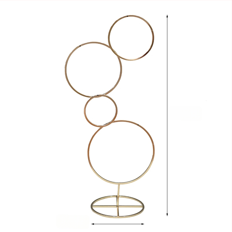 Donut tvarovaný ozdobný kovový kvetinový doplnok so hodvábnymi margarétami