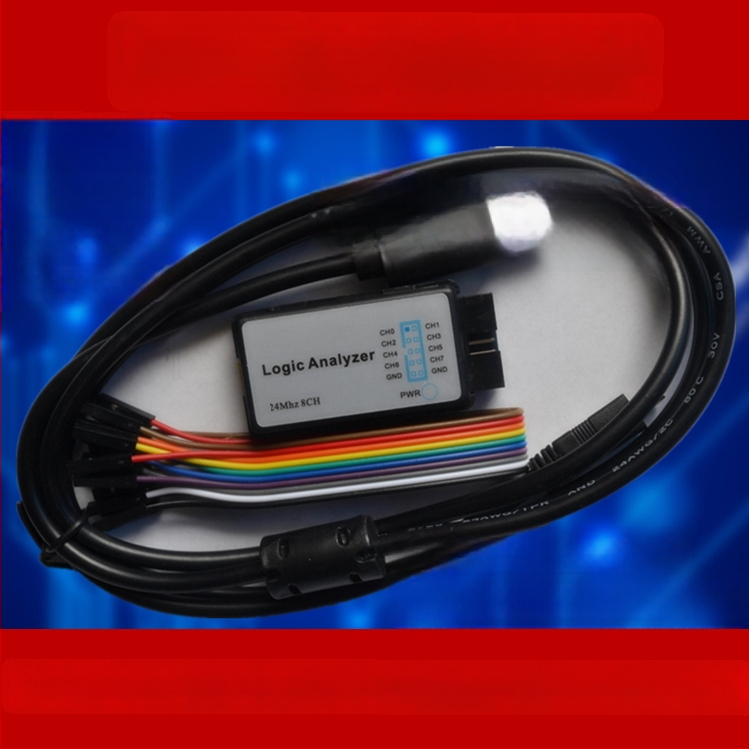 USB logický analyzér 24 MS/s, 8 kanálov, kompatibilný so Sigrok