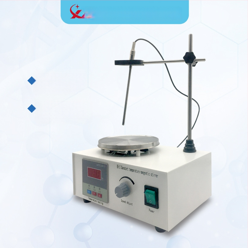 Laboratórny magnetický miešac s digitálnym displejom a ohrevom s konštantnou teplotou; model XLD-85-2, objem 0-2000 ml, napätie 110-240V, hmotnosť 2.2 kg