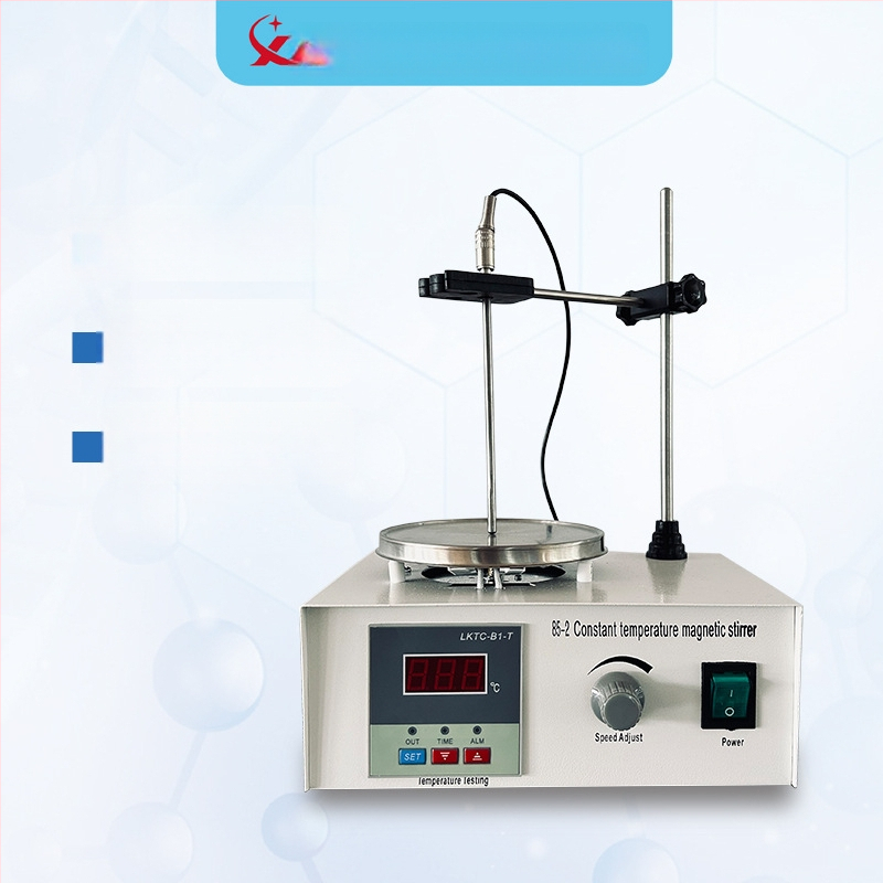 Laboratórny magnetický miešac s digitálnym displejom a ohrevom s konštantnou teplotou; model XLD-85-2, objem 0-2000 ml, napätie 110-240V, hmotnosť 2.2 kg