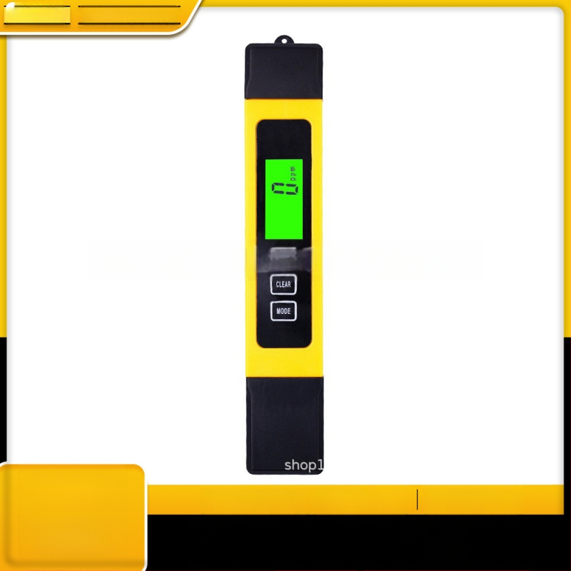 Prenosný tester kvality vody TDS/EC so spätným podsvietením — EC004, 0–9999 ppm, presnosť ±2%, meria ťažké kovy a celkovú tvrdosť