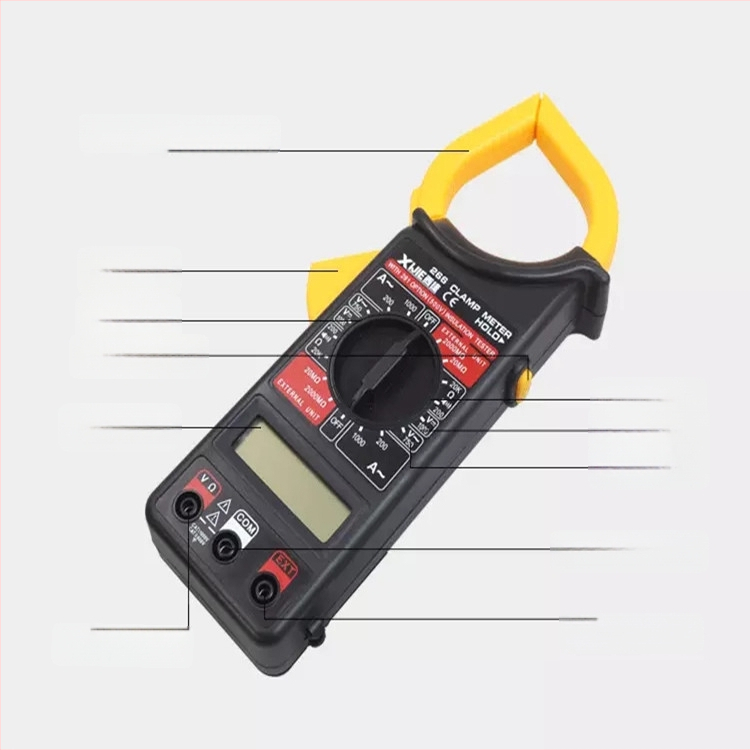 WestJet klampový digitálny multimeter s ochranou proti prehriatiu, AC voltmeter, digitálny displej, rozsah kapacity 4