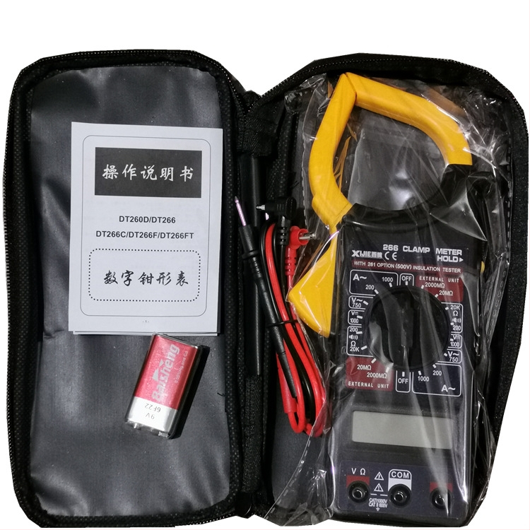 WestJet klampový digitálny multimeter s ochranou proti prehriatiu, AC voltmeter, digitálny displej, rozsah kapacity 4