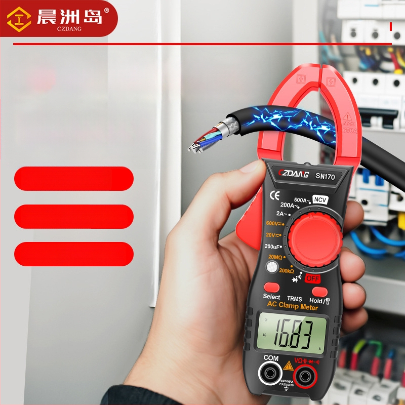 CZDANG Vysoko presný prenášateľný kliešťový multimeter s digitálnym displejom pre elektrikárov