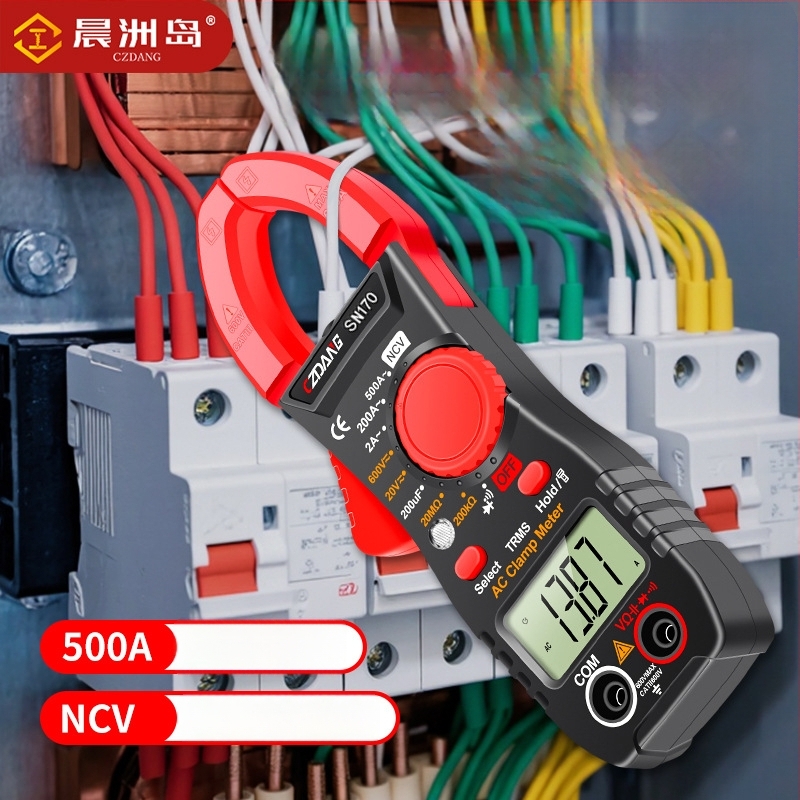 CZDANG Vysoko presný prenášateľný kliešťový multimeter s digitálnym displejom pre elektrikárov