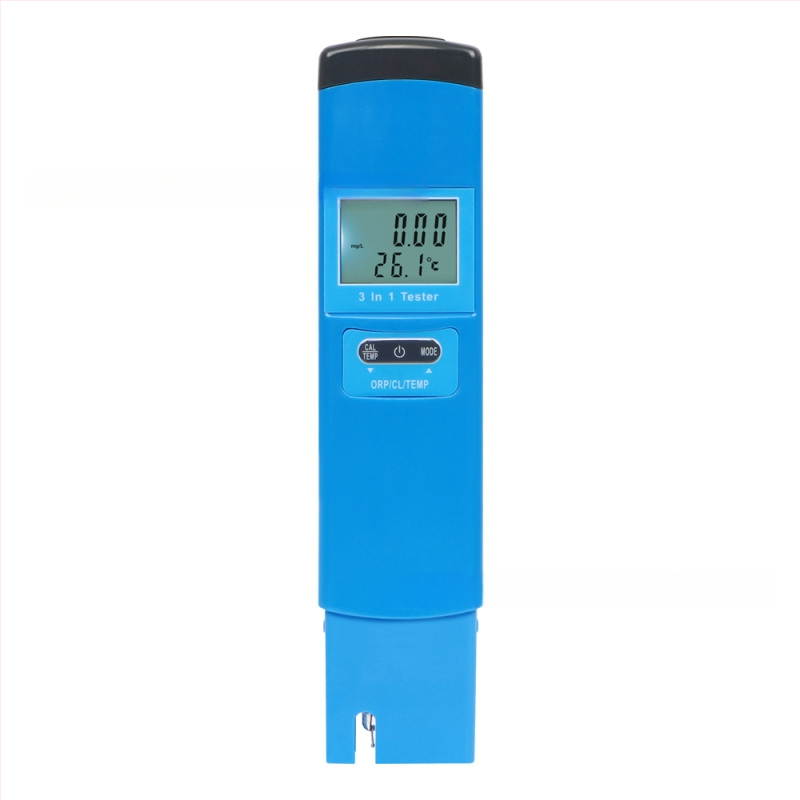 Prístroj na kvalitu vody – ORP, chlór a teplota (tri v jednom) pre akváriá, bazény a pitnú vodu