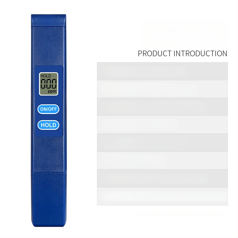 Prenosný analyzátor kvality vody TDS-H1A – rozsah 0–9990 ppm, presnosť 1 ppm, napájanie 3V