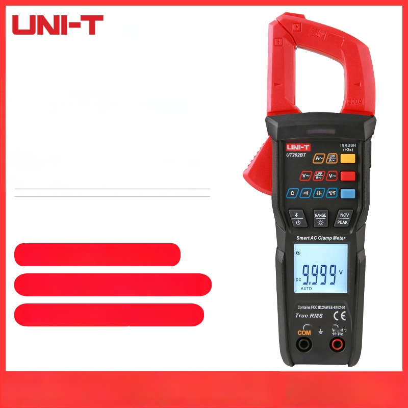 UNI-T UT202S Digitálny kloštový merací prístroj s automatickým rozsahom AC/DC, 600 V, 600 A, 6 MΩ