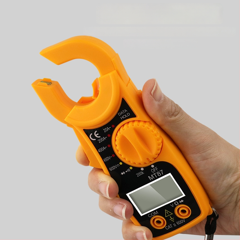 MT87 skaitmeninis klampinis multimetras su skaitmeniniu ekranu, pilna apsauga, laidumo testas su pyptimu, srovės matavimas