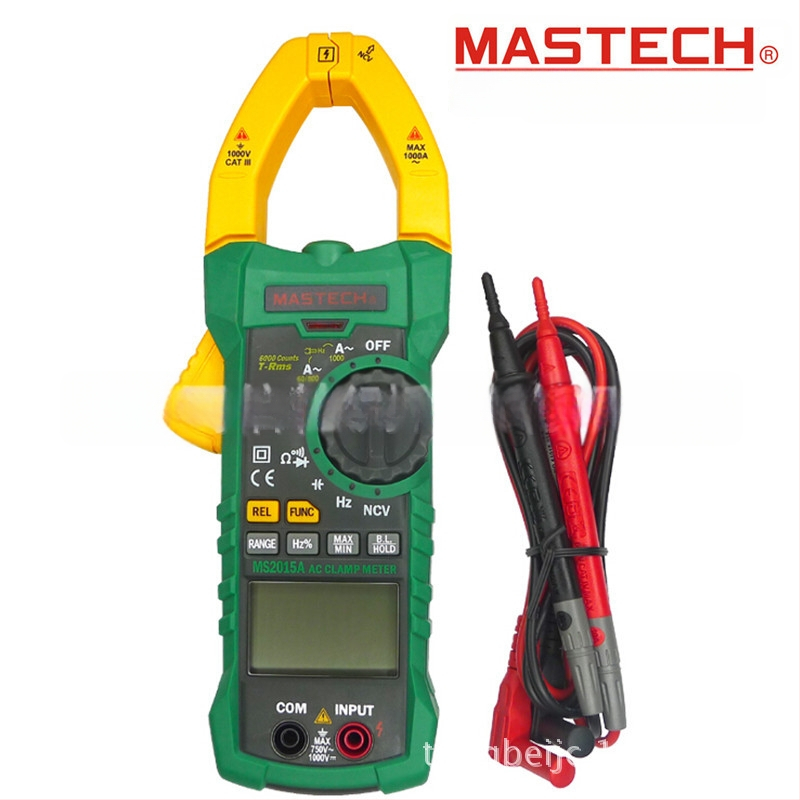MASTECH MS2015A kliešťový meradlo — meranie kapacitnosti a test kontinuity obvodu