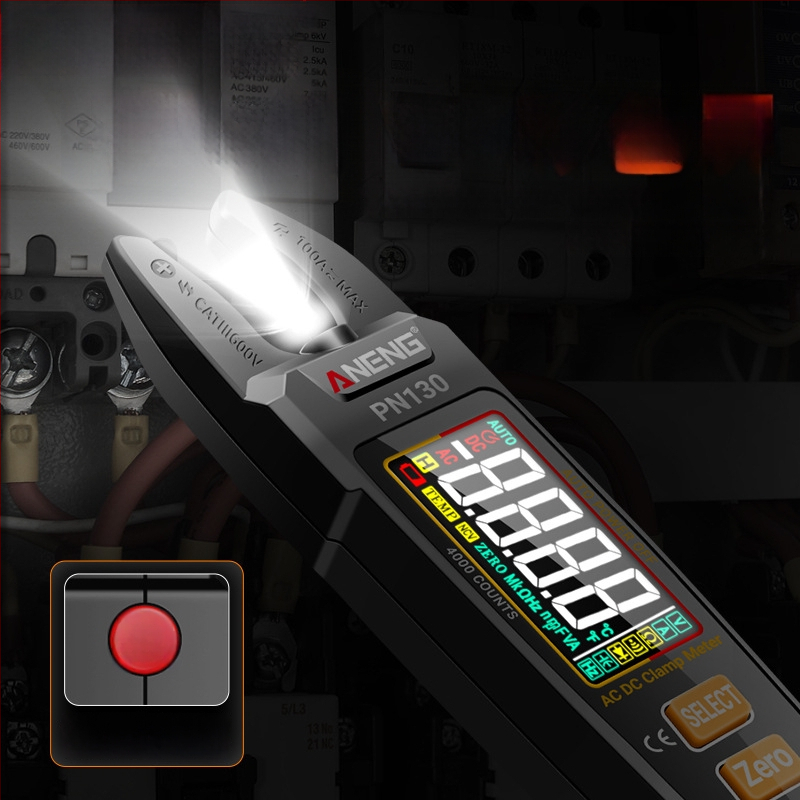U-tvarovaný klampmeter s digitálnym displejom, inteligentnou identifikáciou, viacfunkčný vysokopresný AC/DC klampmeter s priamym nabíjaním lítiovej batérie