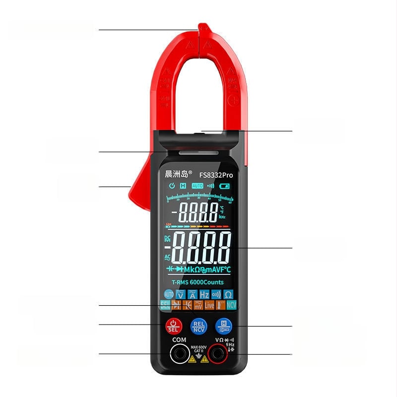 Klešťový digitálny multimetr, automatické inteligentné meranie DC prúdu, vysoká presnosť
