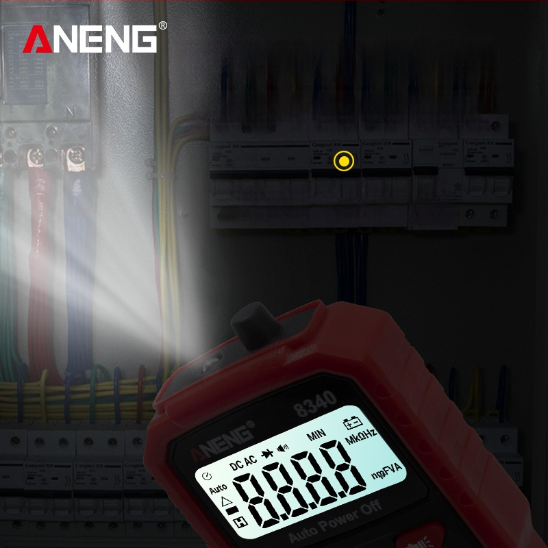 ANENG digitálny multimetr s automatickým rozsahom, vysoko presný, ochrana proti vzplanutiu, kompaktný ručný dizajn, pre domáce použitie