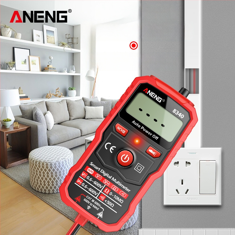 ANENG digitálny multimetr s automatickým rozsahom, vysoko presný, ochrana proti vzplanutiu, kompaktný ručný dizajn, pre domáce použitie