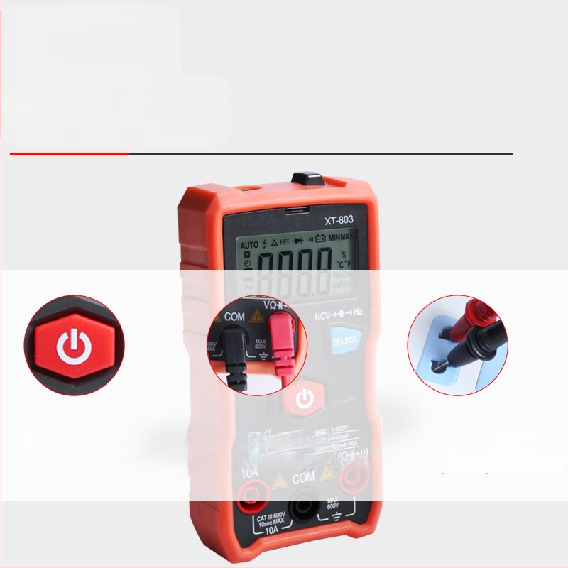 Ψηφιακό πολύμετρο με αυτόματο εύρος μέτρησης, υψηλής ακρίβειας μετρητής χωρητικότητας, συμπαγές