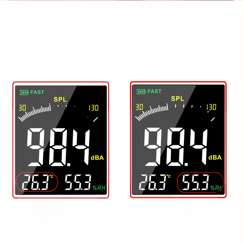 Hima AS844+ digitálny hlukomer, rozsah merania 30–130 dB, presnosť ±1,5 dB, rozlíšenie 0,1 dB