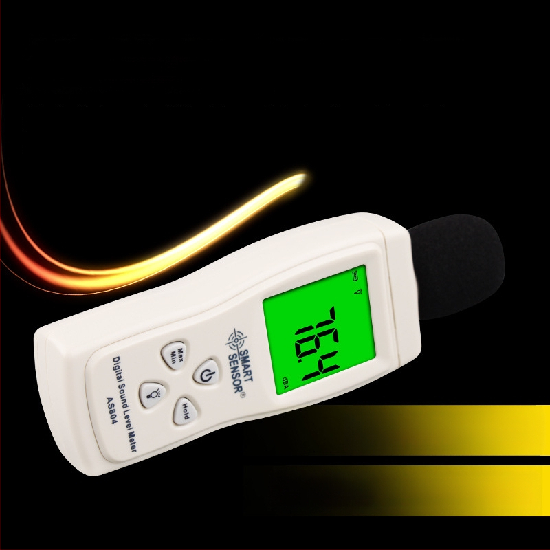 AS804 digitálny hlukomer, prenosný, rozsah 30-130 dBA, presnosť 1.5 dB, rozlíšenie 0.1 dB