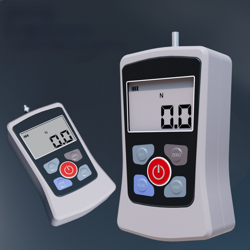 Huoto mini ručný digitálny dynamometer s pružinou, vysoká presnosť, elektronický displej, meranie tlačenia a ťahania