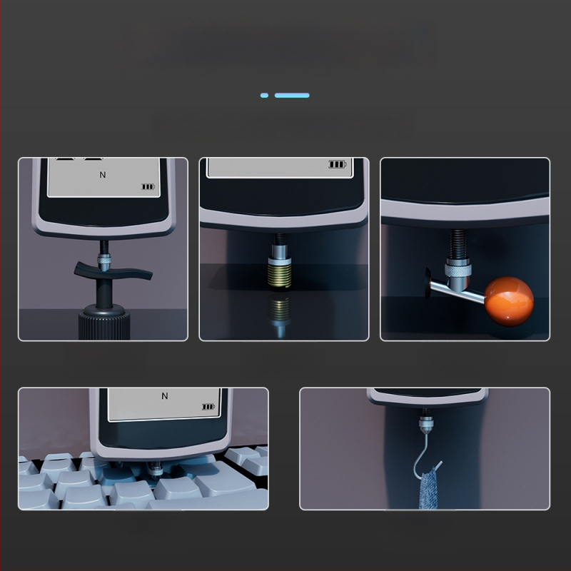 Huoto mini ručný digitálny dynamometer s pružinou, vysoká presnosť, elektronický displej, meranie tlačenia a ťahania