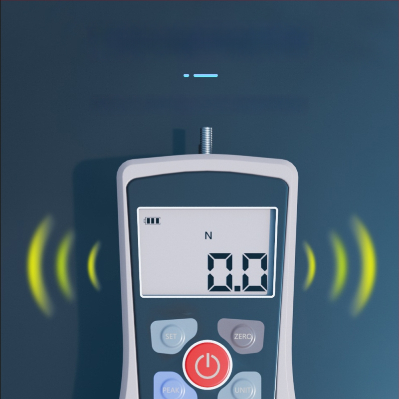 Huoto mini ručný digitálny dynamometer s pružinou, vysoká presnosť, elektronický displej, meranie tlačenia a ťahania