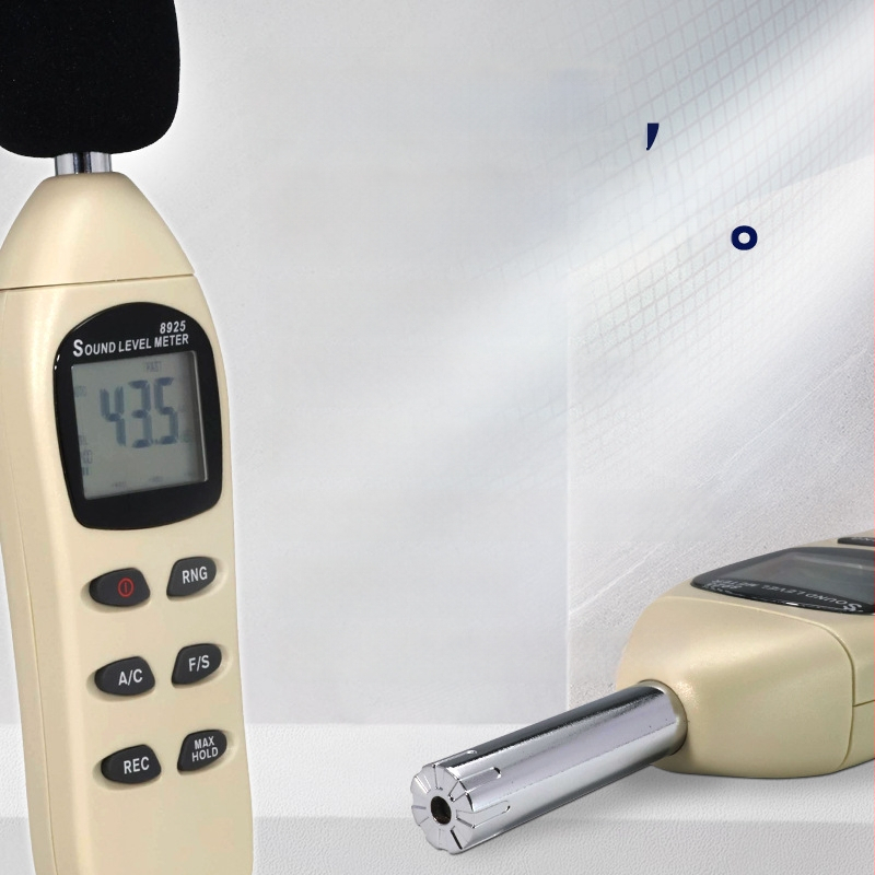 AZ8925-digitálny hlukomer, Az/Hengxin, rozsah merania 40–130 dB, presnosť ±2 dB, rozlíšenie 0,1 dB, prevádzková teplota −10 až 60 °C