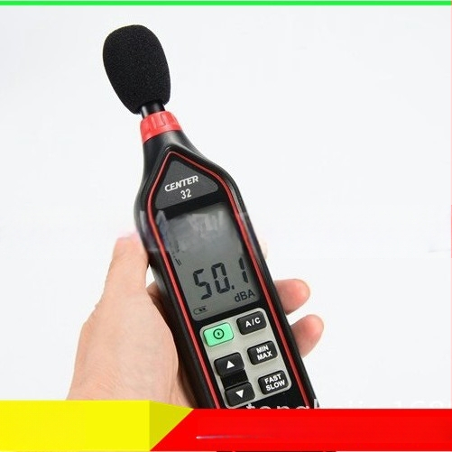 CENTER-32 Digitálny merač hluku – rozsah 0–130 dB, presnosť ±1,4 dB, IEC 61672-1 Class 2