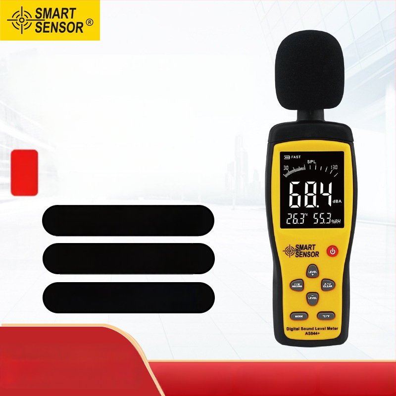 Digitálny hlukomer AS844+ – rozsah 30–130 dB, presnosť ±1.5 dB, model AS844+