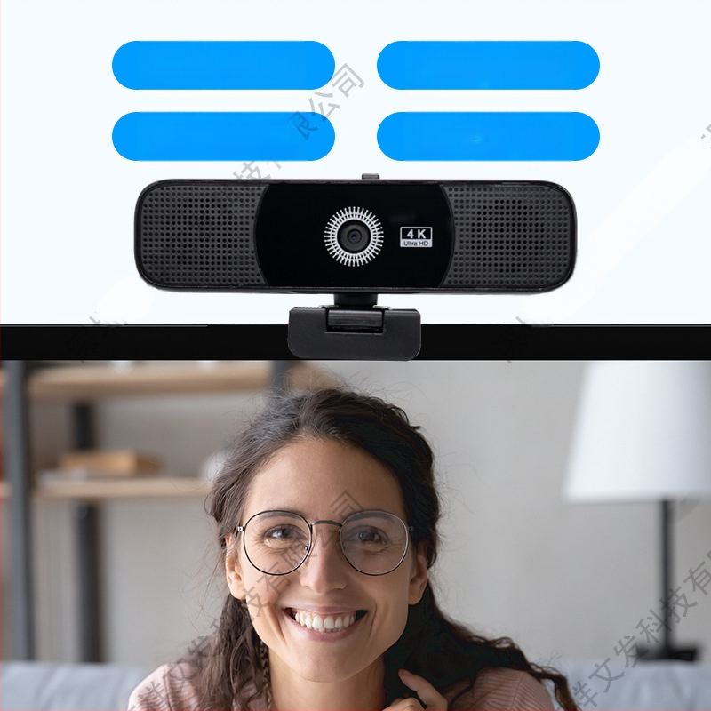 Cameră USB pentru conferințe video, 3 în 1, pentru desktop – 4K AF, 3840x2160, 30FPS, USB 2.0, auto focus