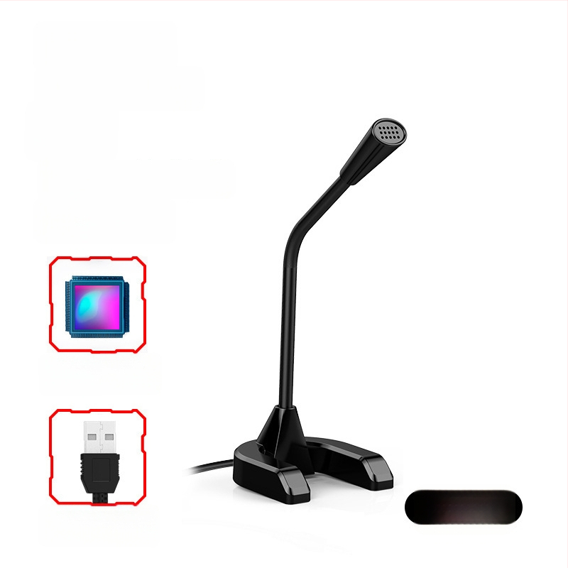 Amoi G8 USB kondenzátorový mikrofón pre počítač, živé vysielanie a karaoke – 20Hz-20kHz, SNR ≥95dB, Plug-and-Play, USB napájanie 5V