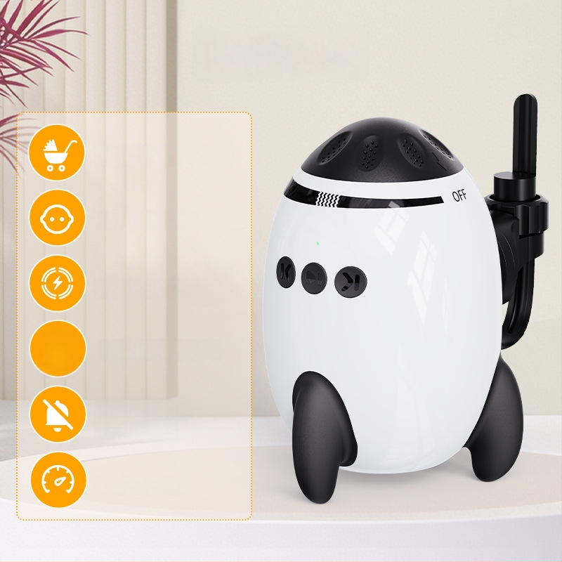 Bērnu ratiņu rokeris – pārnēsājamais elektriskais baltais troksnis nomierinošais līdzeklis, SR10, ABS, Kailai