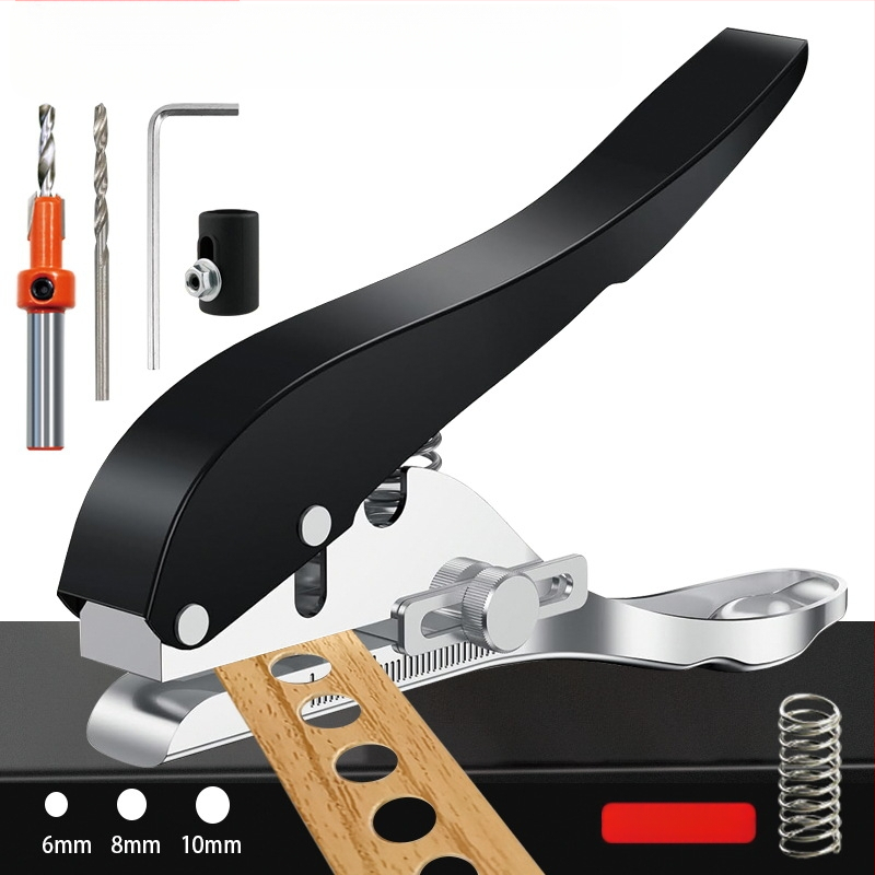 Puidutöö: servaaugupuurimise tangid, tsingi sulam, 6/8/10 mm augud, kasutamiseks puidutöödes