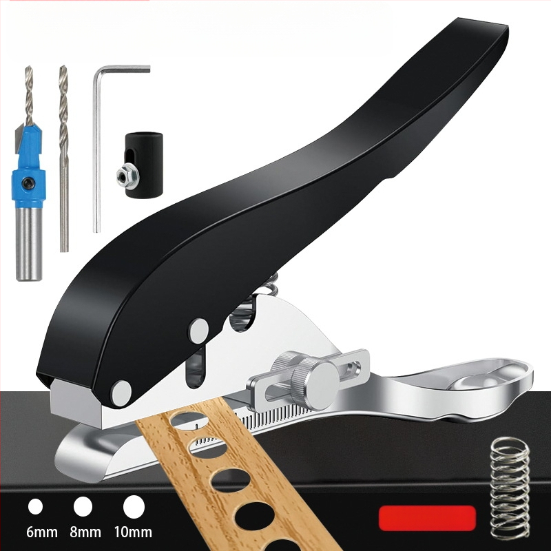 Puidutöö: servaaugupuurimise tangid, tsingi sulam, 6/8/10 mm augud, kasutamiseks puidutöödes