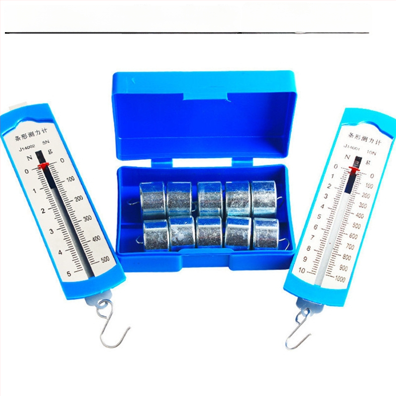 5N pružinový dinamometer s kovovým hákom – výučbový nástroj z mechaniky pre základnú a strednú školu