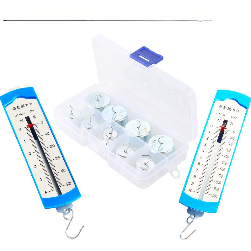 5N pružinový dinamometer s kovovým hákom – výučbový nástroj z mechaniky pre základnú a strednú školu