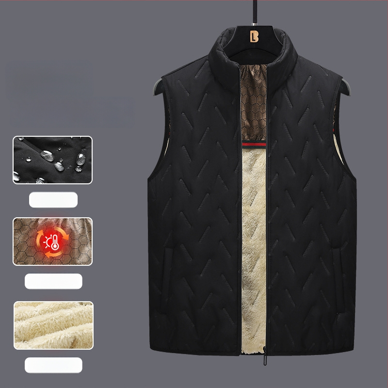 Flísová vesta s stojacím golierom, zipsové zapínanie, flísová podšívka, bočné vrecká