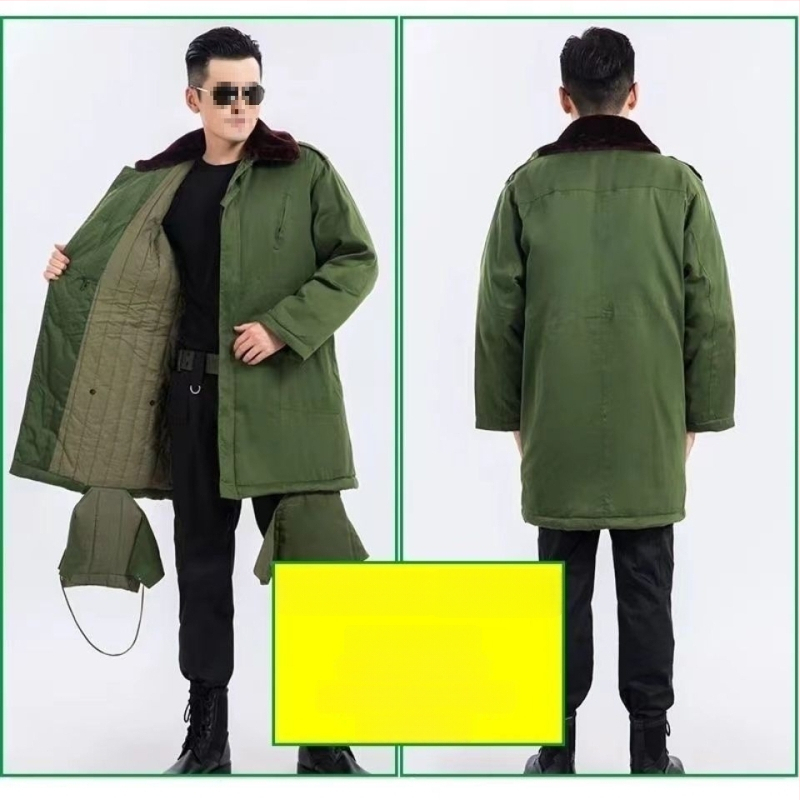 Dlhý kabát, kórejská verzia, voľný strih, corduroy látka, hlavná tkanina: ľan, obsah < 10%