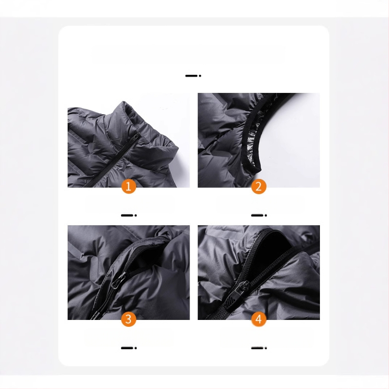 Pánska grafénová zohrievacia vesta na jeseň-zimu, bez rukávov, s vysokým golierom, výplňou z perovej bavlny, vetruodolná a teplá, hlavný materiál: polyester