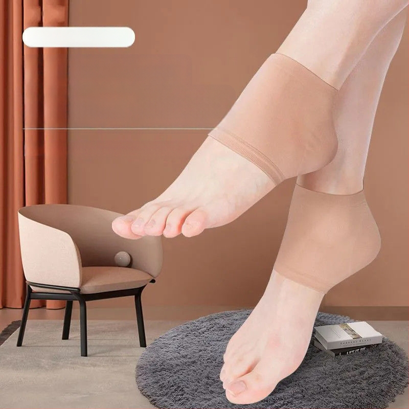 Ponožky na popraskané päty – unisex (Celosezónne použitie, gél zo silikónu, negatívne ióny, hydratácia)