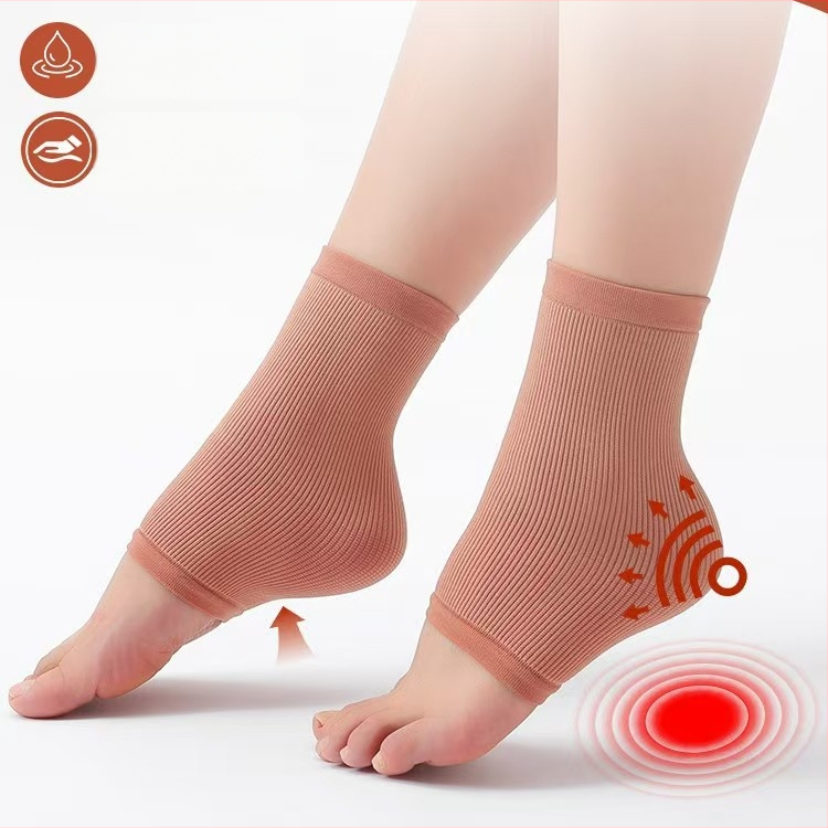 Ponožky na ochranu päty z bavlny a silikónového gélu, celosezónne použitie, Foot product collection.