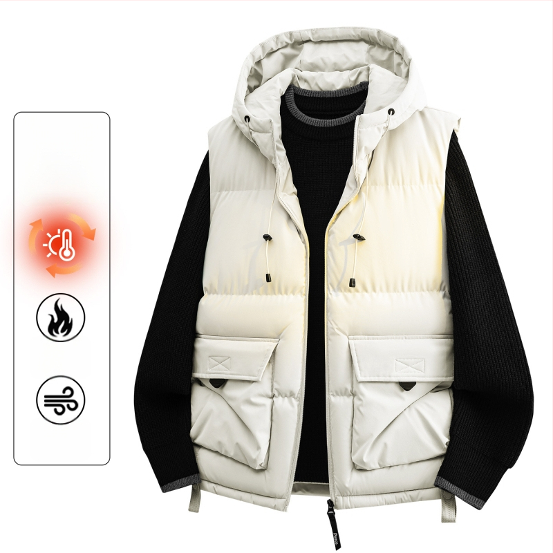 Kapucňová bavlnená bunda v korejskom štýle, priliehavý strih, hrubá bavlnená výplň; vonkajší polyester, podšívka polyester, bočné vrecká